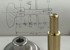 Brass leadscrew adapter for z-axis manual override